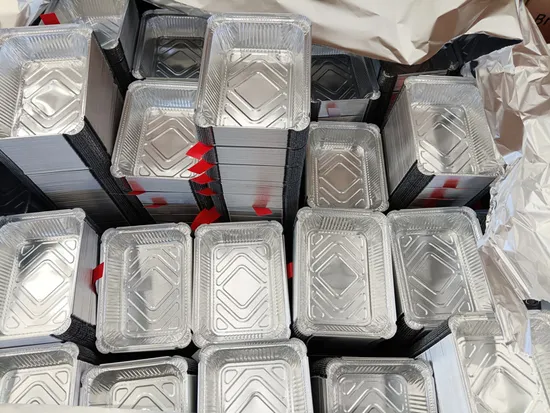 8011 8389 価格 使い捨てアルミホイル容器 750ml フラット蓋付き 電子レンジ対応カバー付き 価格 3003 ケーキや冷凍食品用アルミホイルトレイ/皿